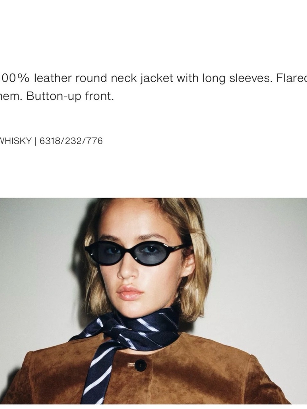 Zara Brown Suede Button-Down Jacket - Picture 3 of 13